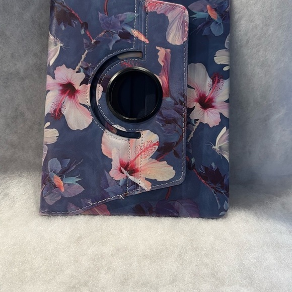 Floral Tablet Case - Blue and Pink - Picture 1 of 5